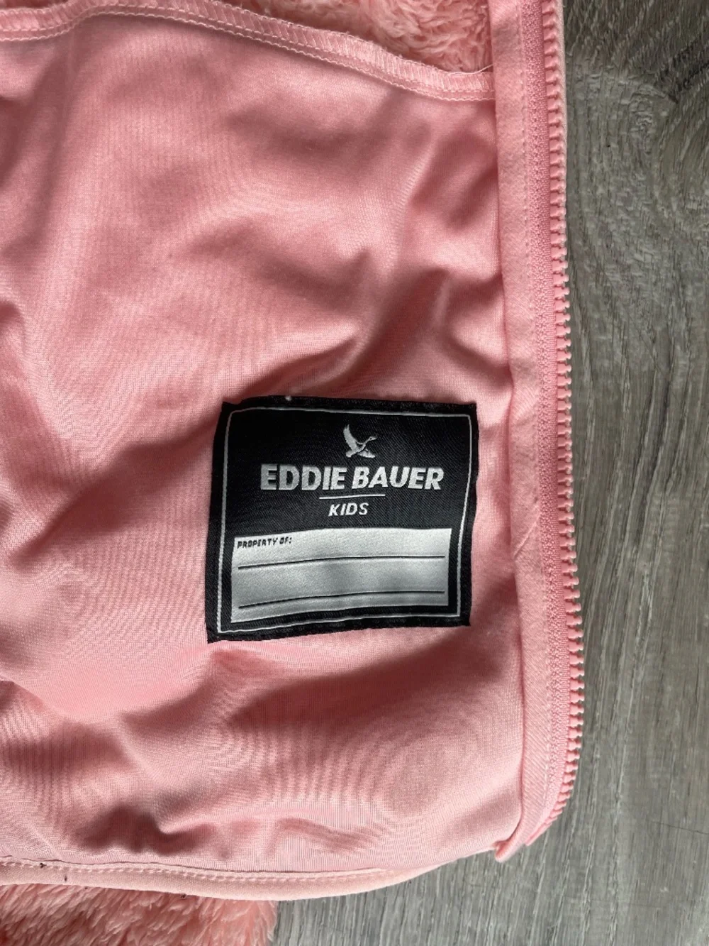 Eddie Bauer Kids High Pile Pink Sherpa Fleece Hooded Jacket - Size 14/16